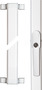 Window bar lock FOS550 W AL0125